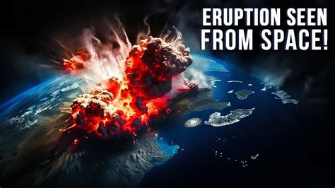 Tonga The Biggest Volcano Eruption Ever Seen From Space Youtube