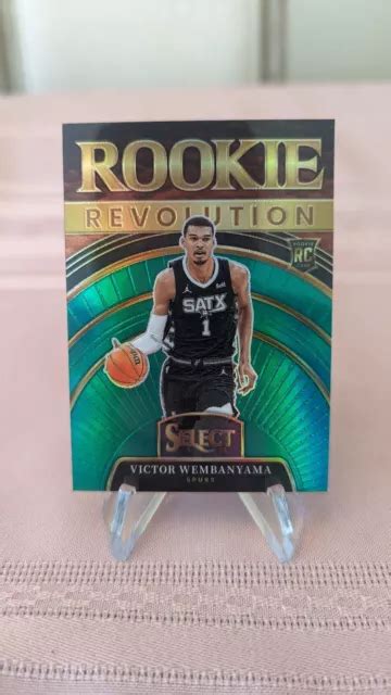 Panini Select Victor Wembanyama Recrue R Volution Vert Prizm Rc