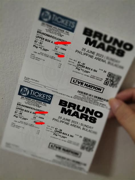 Bruno Mars Ticket UBA Day 2 On Carousell