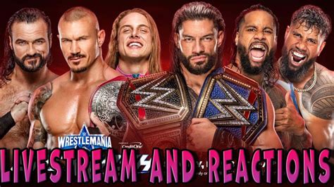 Wrestlemania Backlash Livestream Reactions Youtube