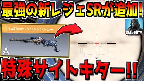 見やすい特殊サイト付き！最強の新武器レジェsr迷彩が追加キター！てか普通にこの武器チート性能すぎるだろ【codモバイル】 Youtube