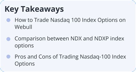 Investors Education How To Trade Nasdaq 100 Index Options Webull