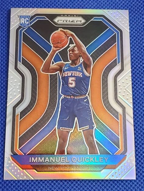 Immanuel Quickley 2020 21 Panini Prizm Silver Prizm RC Rookie 296