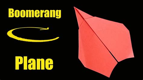 That S Amazing THE BEST BOOMERANG PAPER PLANE How To Make A