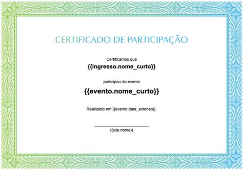 Como Criar Um Modelo De Certificado De Participa O Para Os Eventos