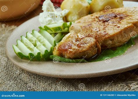 Latvian Karbonade Stock Image Image Of Pork Cuisine 131146283