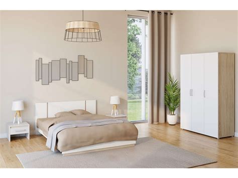 Armoire Portes Nano Coloris Ch Ne Shannon Blanc Mat Conforama