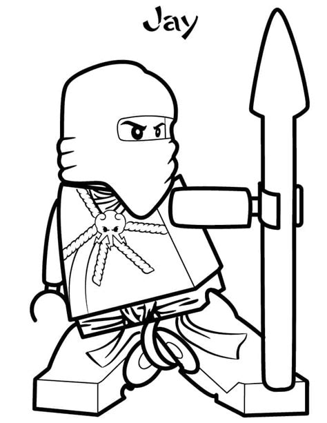 Coloriage Jay De Lego Ninjago T L Charger Et Imprimer Gratuit Sur