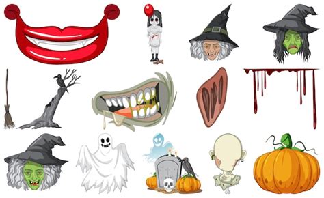 Scary halloween clipart Vectors & Illustrations for Free Download | Freepik