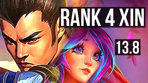 XIN Vs LILLIA JNG Rank 4 Xin Godlike 400 Games 9 2 2 TR