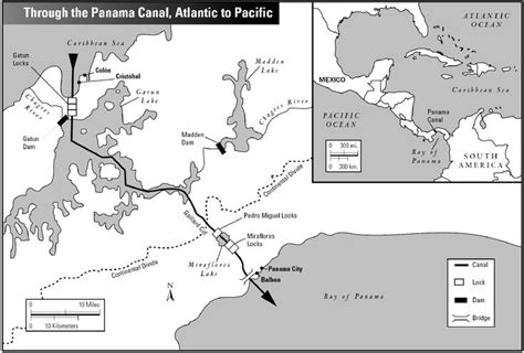 Geography Of The Panama Canal Map Worksheet Doc Document Panama Canal Panama Gatun Lake