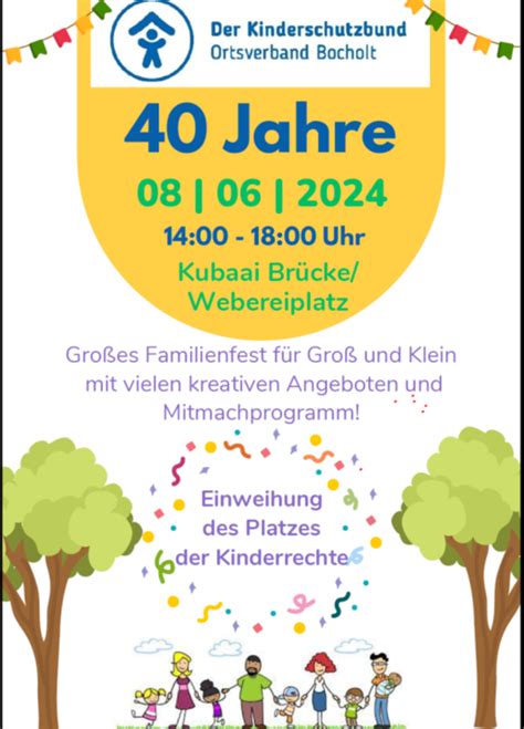 Wir Feiern Jubil Um Kinderschutzbund Bocholt