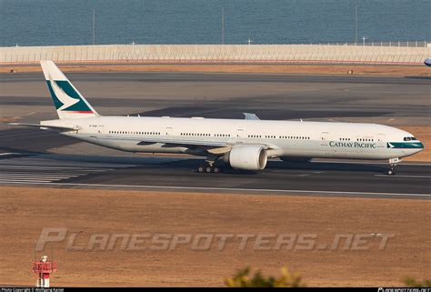 B KQW Cathay Pacific Boeing 777 367ER Photo By Wolfgang Kaiser ID