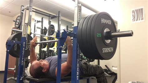 Randy 325lbs Bench Press Perfect Form At 60 With My Signature Rear Exit No Spotter Youtube