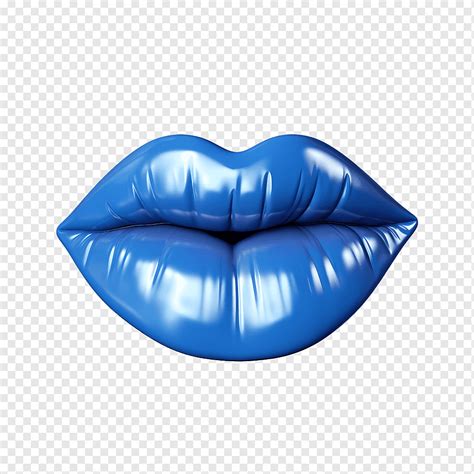 Blue Lips Blue Lipstick Glossy Shiny Smooth Png Pngwing