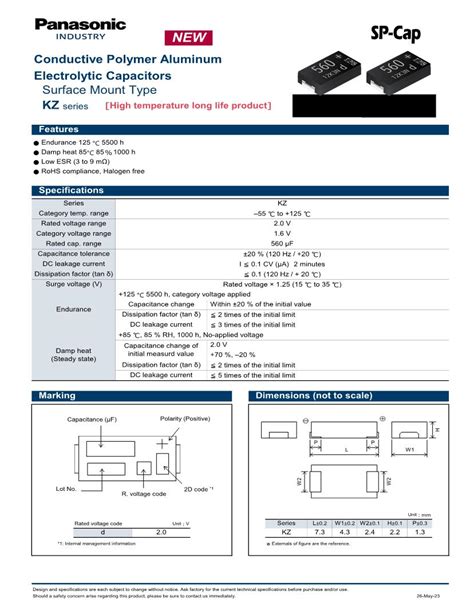 Capacitors Datasheets – Mouser