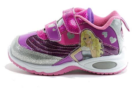 Barbie Toddler Girls Pinkpurple Fashion Sneakers Light Up Shoes