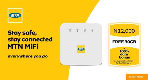 MTN Mifi Data Plans/bundles (4G) & Price