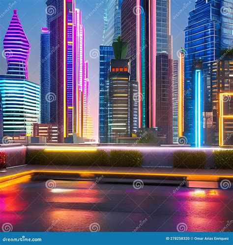 339 Futuristic Cityscape A Futuristic And Urban Background Featuring A