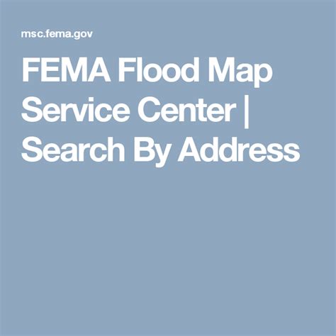 FEMA Flood Map Service Center | Search By Address | Fema flood, Flood ...