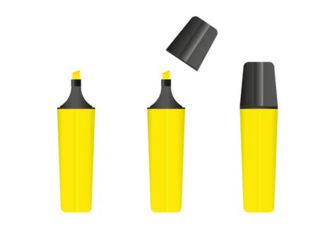 yellow highlighter marker  versions  marker  yellow color