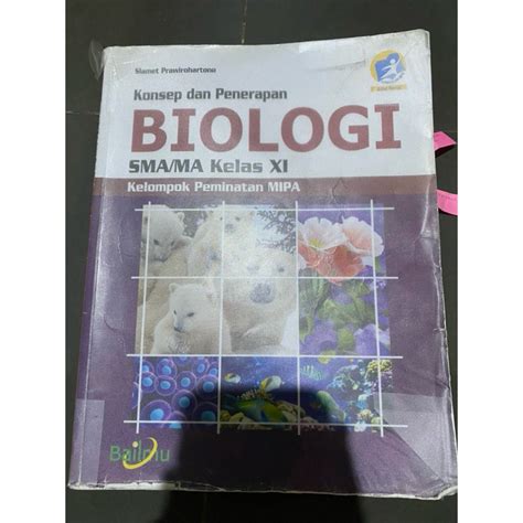 Jual Preloved Buku Konsep Dan Penerapan Biologi Sma Ma Kelas Xi