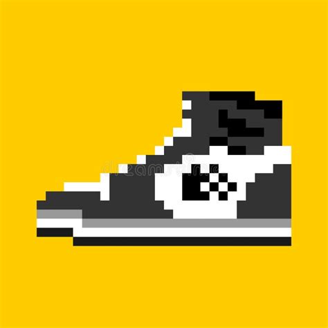 Pixel Art Shoes With Vibrant Colors By Pixelplantmaster Stock