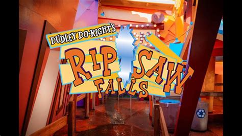 Dudley Do Rights Ripsaw Falls Queue 2023 After Refurb Youtube