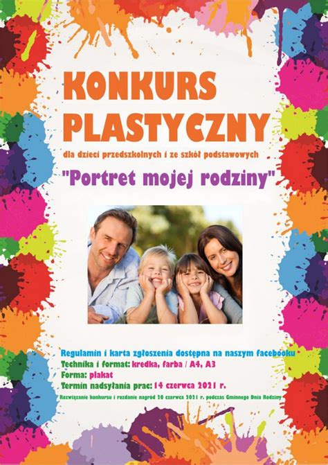 Konkurs Plastyczny Portret Mojej Rodziny W Gminie Piszczac