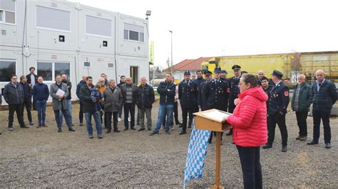 Gro Projekt Geht Voran Richtfest Am Neuen Feuerwehrhaus Aindling