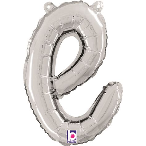 14 Air Filled Only Script Letter O Silver Foil Balloon Bargain