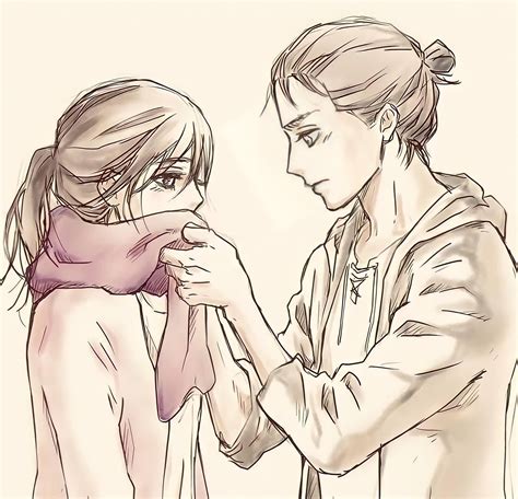 Eremika Archive On Twitter Different Versions Of Eren Wrapping His