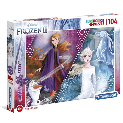 Puzzle Glitter Frozen Disney Pe As Loja Da Crian A