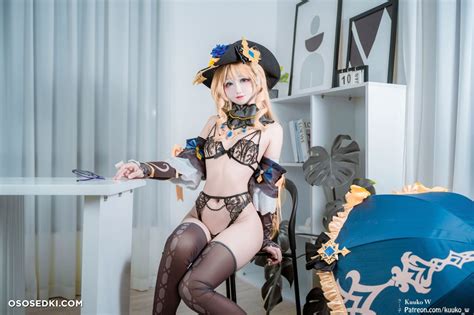 Kuuko W Navia Genshin Impact Naked Cosplay Asian Photos