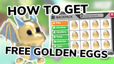 How To Get UNLIMITED FREE GOLDEN EGGS In ADOPT ME ROBLOX Part 2 YouTube