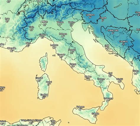 METEO Italia Ecco Le Temperature Massime Di Oggi Meteo Giornale