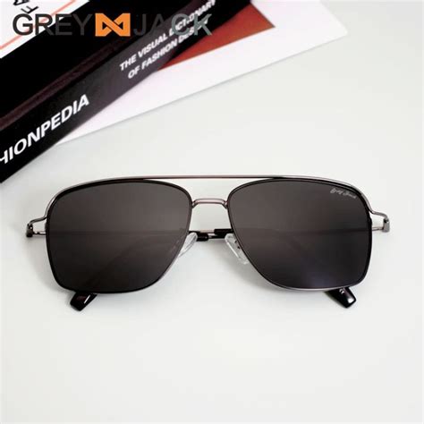 Grey Jack Kacamata Hitam Aviator Style Sunglasses Polarized Pelindungan