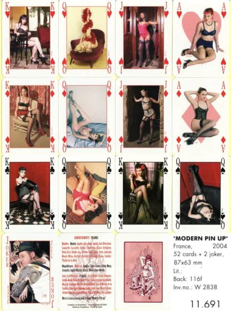 SPIELKARTEN PLAYING CARDS Erotic Sexy Nude Pin Up F 2004 MODERN PIN UP