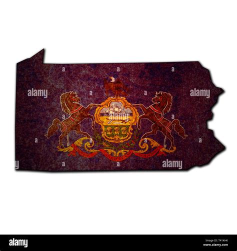 Pennsylvania State Map Cut Out Stock Images And Pictures Alamy