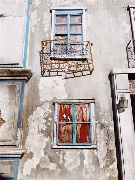 Free Images Wall Watercolor Paint Window Facade Balcony