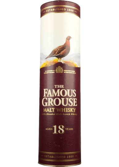 The Famous Grouse 18 Year Old Blended Malt Whisky 750ml Bottle