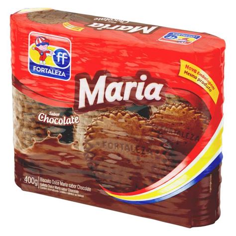 Biscoito Maria Chocolate Fortaleza Pacote G Mix Bahia Gra A