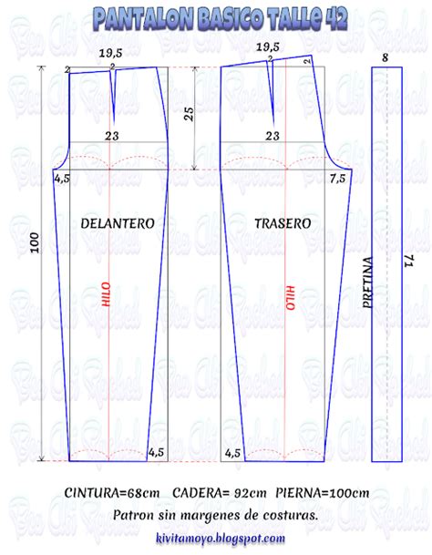 Kivita Moyo Pantalon Basico Talle Patrones De Costura Hacer