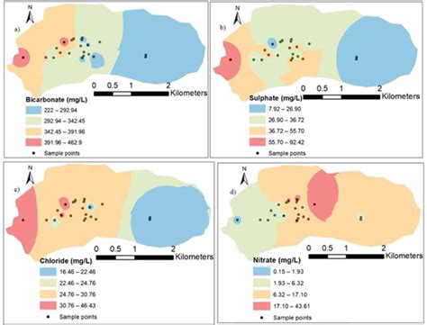 Spatial Distribution For Major Anions Classification Based On Weighted