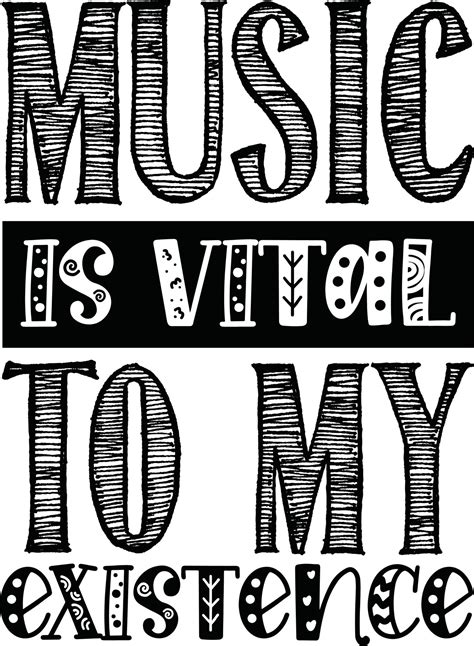 Music Quotes Vector Design 23837161 Vector Art at Vecteezy