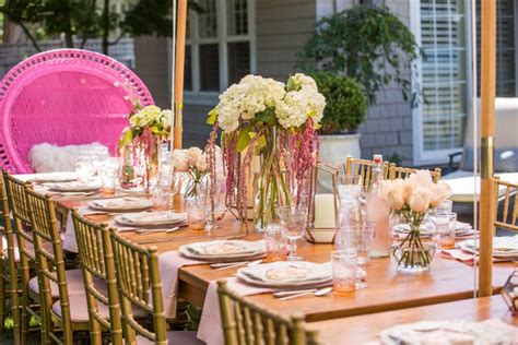 Outdoor Bridal Shower Decor