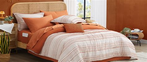 Wrensonge Boho Queen Size Comforter Set Burnt Orange 8 Pieces Terracotta Bed In A