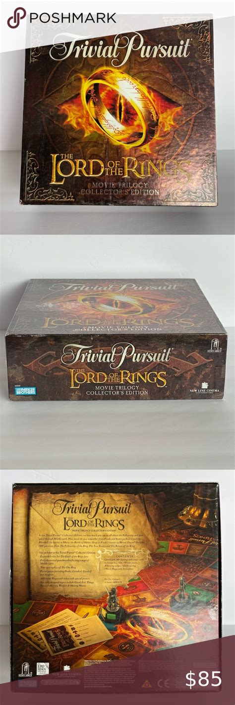 Trivial Pursuit The Lord Of The Rings Movie Trilogy Collectors Edition