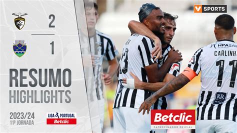 Relato Portimonense 2 1 GD Chaves Liga Portugal Betclic 2023 24