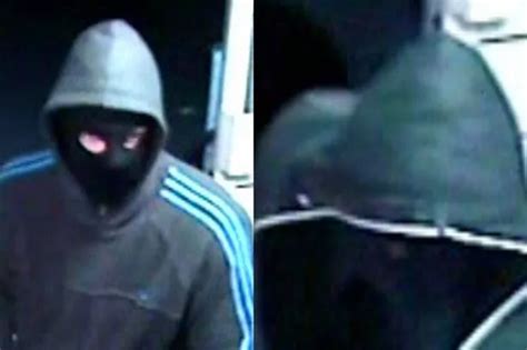 Pictured Robbers Caught On Camera During Supermarket Raid Manchester